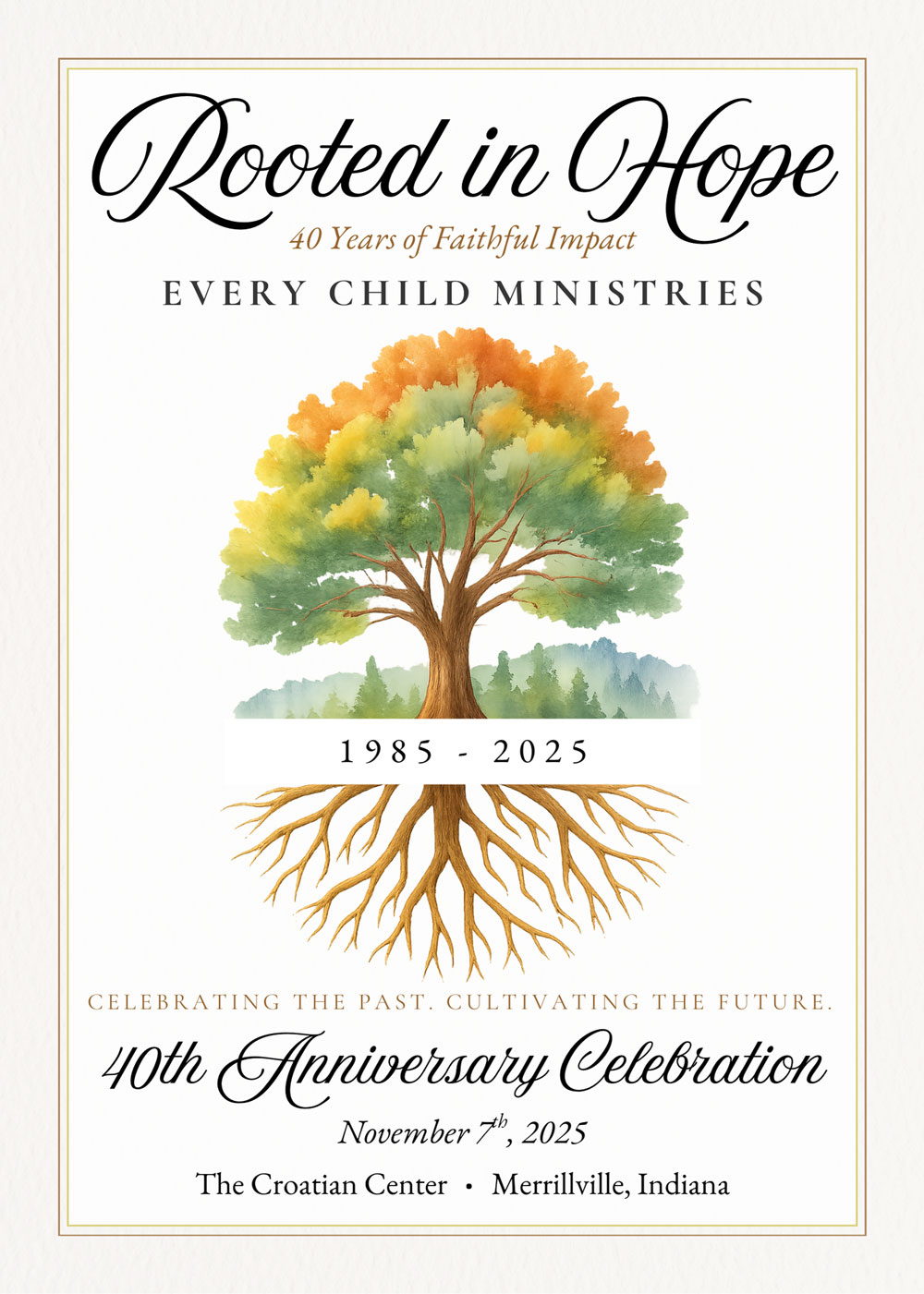 40th Celebration Formal Invitation